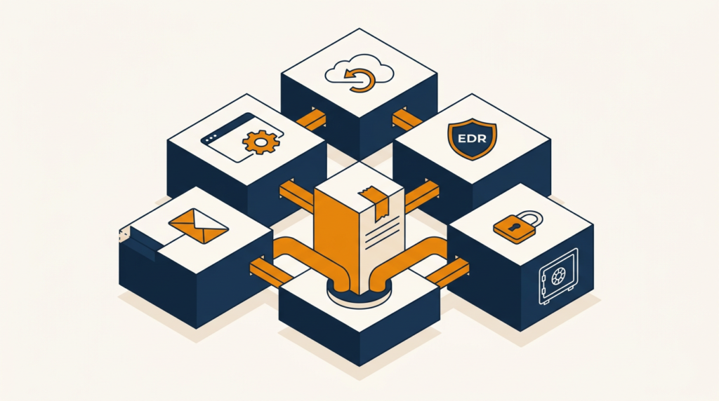 Devenir infogéreur : lancer son activité MSP de zéro en France Stack technique d'un MSP : RMM, sauvegarde, EDR, messagerie et coffre-fort intégrés sur une plateforme française